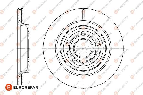 EUROREPAR 1667867080 - Brake Disc autospares.lv