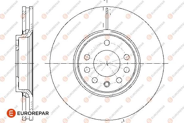 EUROREPAR 1667867280 - Brake Disc autospares.lv