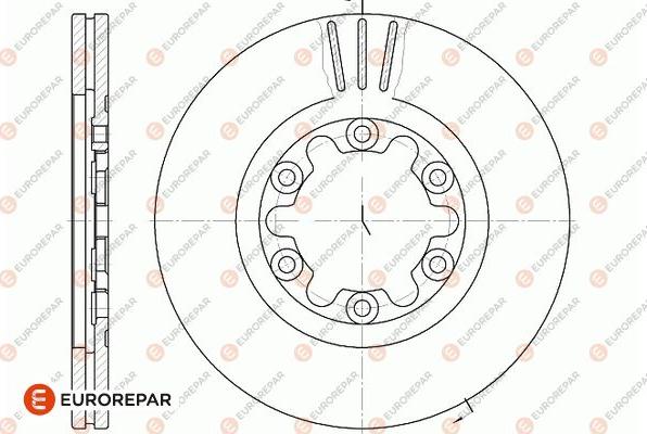 EUROREPAR 1667870180 - Brake Disc autospares.lv