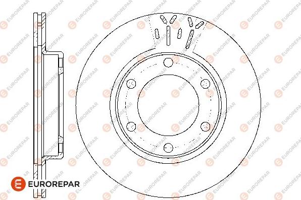 EUROREPAR 1667870280 - Brake Disc autospares.lv