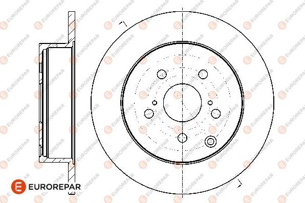 EUROREPAR 1667870780 - Brake Disc autospares.lv