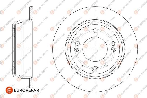 EUROREPAR 1667871080 - Brake Disc autospares.lv