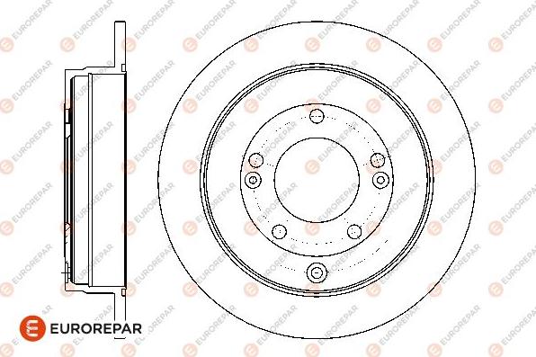 EUROREPAR 1667871880 - Brake Disc autospares.lv