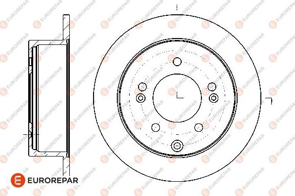 EUROREPAR 1667871780 - Brake Disc autospares.lv