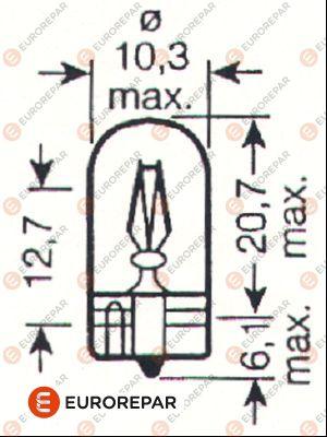 EUROREPAR 1616431580 - Bulb, indicator autospares.lv