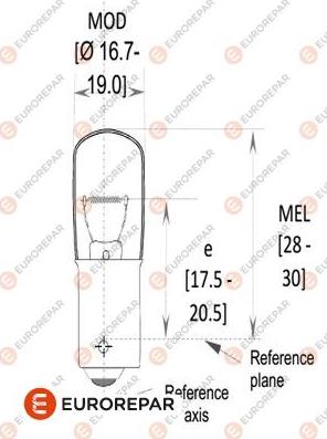 EUROREPAR 1616431080 - Bulb, indicator autospares.lv