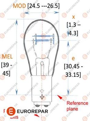 EUROREPAR 1616431380 - Bulb, indicator autospares.lv