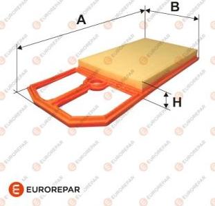 EUROREPAR 1612866280 - Air Filter, engine autospares.lv