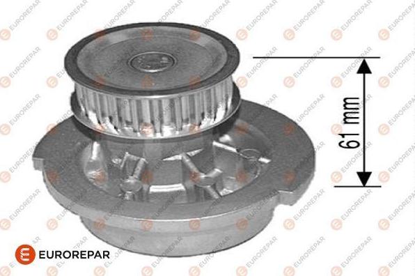 EUROREPAR 1623101080 - Water Pump autospares.lv