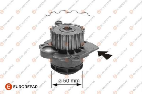 EUROREPAR 1623103680 - Water Pump autospares.lv