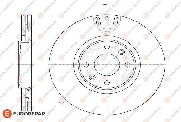 EUROREPAR 1618859580 - Brake Disc autospares.lv