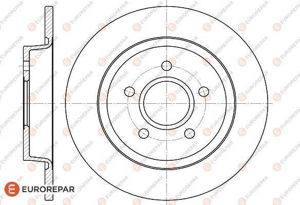 EUROREPAR 1618869780 - Brake Disc autospares.lv