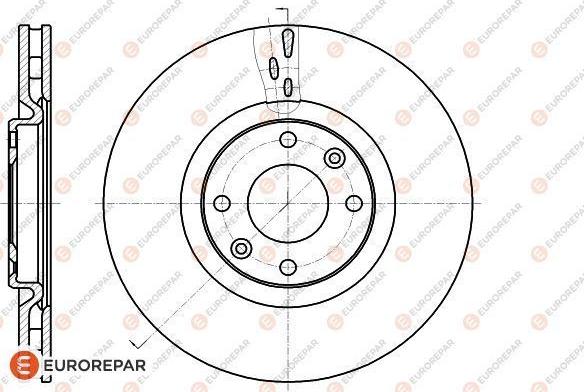 EUROREPAR 1618864980 - Brake Disc autospares.lv