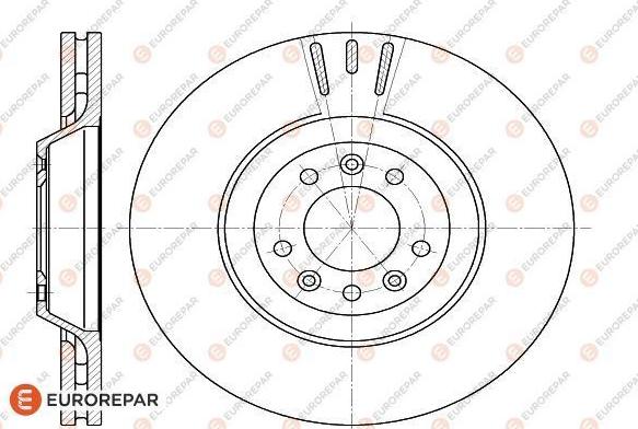 EUROREPAR 1618864680 - Brake Disc autospares.lv