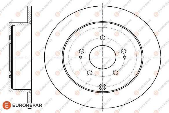 EUROREPAR 1618864080 - Brake Disc autospares.lv