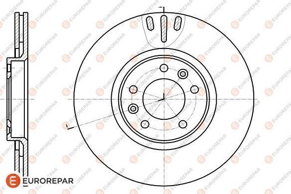 EUROREPAR 1618864180 - Brake Disc autospares.lv