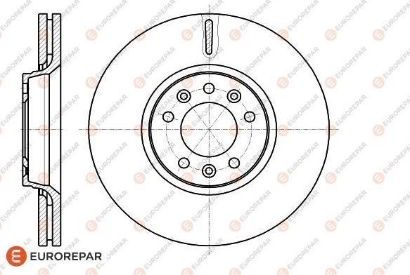 EUROREPAR 1618865180 - Brake Disc autospares.lv