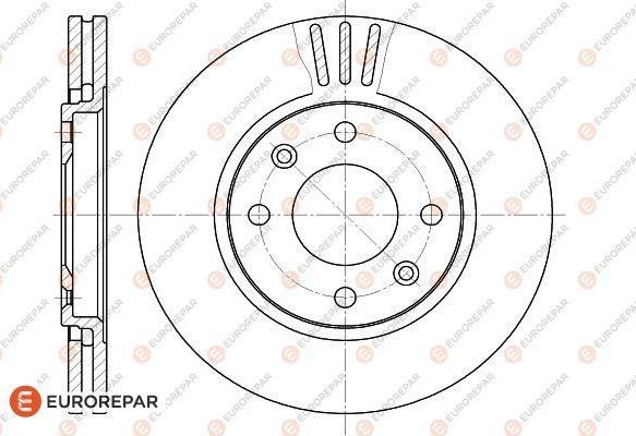 EUROREPAR 1618860680 - Brake Disc autospares.lv