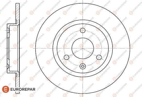 EUROREPAR 1618860080 - Brake Disc autospares.lv