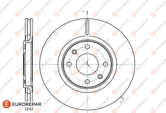 EUROREPAR 1618860180 - Brake Disc autospares.lv