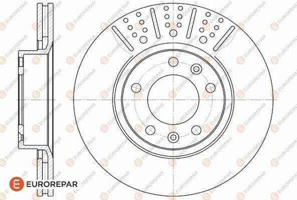 EUROREPAR 1618860280 - Brake Disc autospares.lv