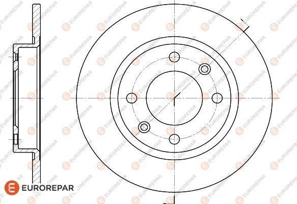 EUROREPAR 1618861580 - Brake Disc autospares.lv