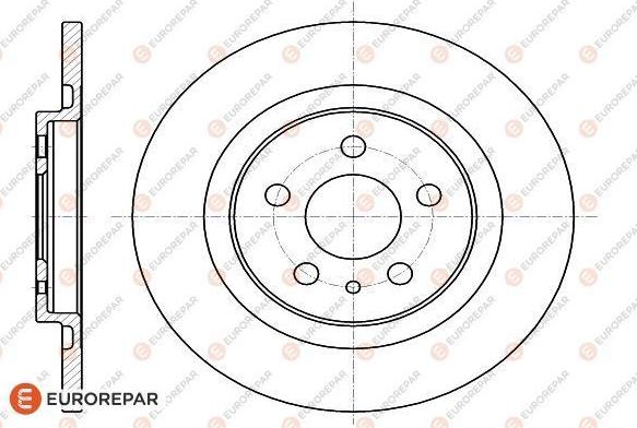 EUROREPAR 1618861780 - Brake Disc autospares.lv