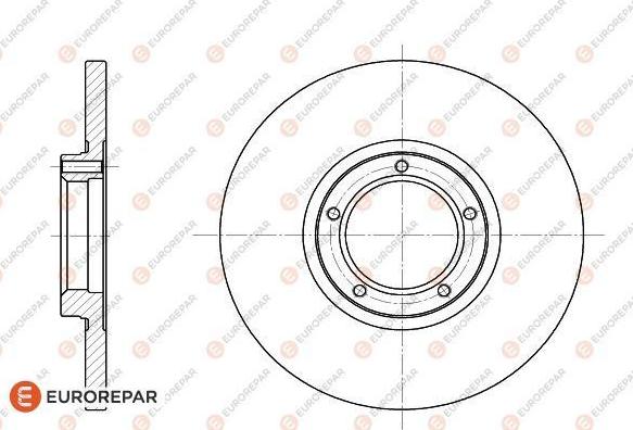 EUROREPAR 1618868980 - Brake Disc autospares.lv