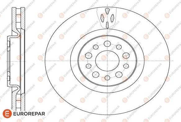 EUROREPAR 1618863180 - Brake Disc autospares.lv