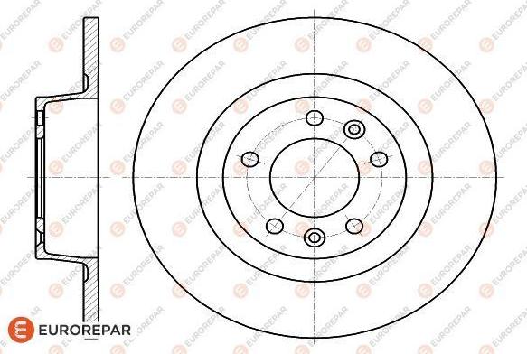 EUROREPAR 1618862480 - Brake Disc autospares.lv