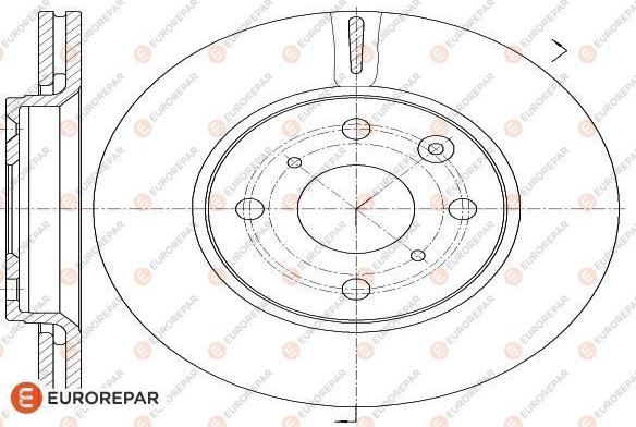 EUROREPAR 1618862380 - Brake Disc autospares.lv