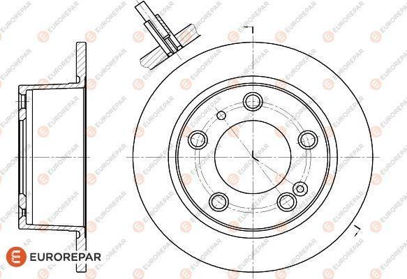 EUROREPAR 1618862280 - Brake Disc autospares.lv