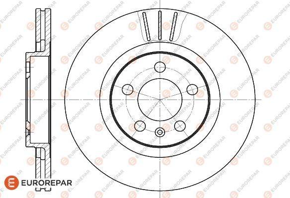 EUROREPAR 1618867680 - Brake Disc autospares.lv