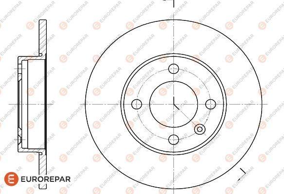 EUROREPAR 1618867180 - Brake Disc autospares.lv