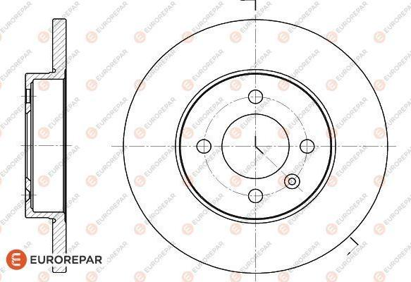 EUROREPAR 1618867880 - Brake Disc autospares.lv