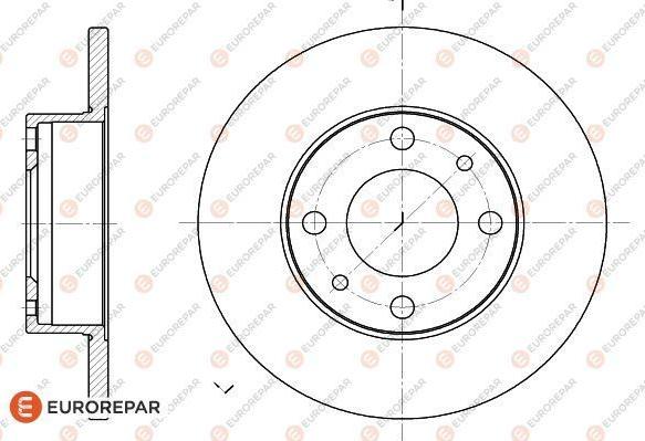 EUROREPAR 1618867280 - Brake Disc autospares.lv