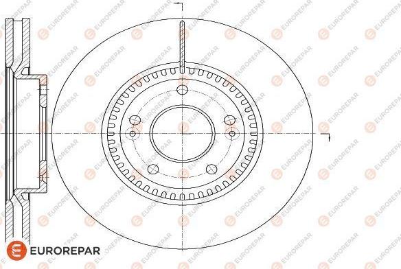 EUROREPAR 1618889980 - Brake Disc autospares.lv