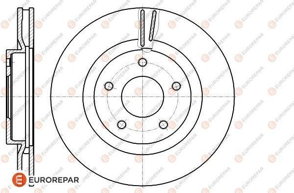 EUROREPAR 1618889580 - Brake Disc autospares.lv