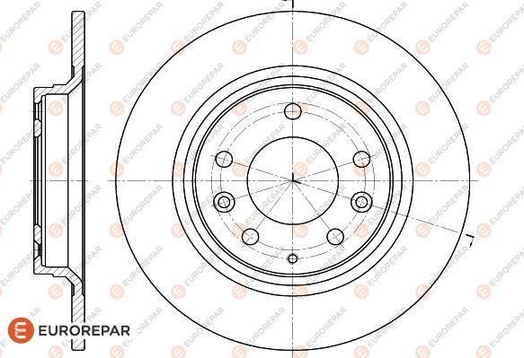 EUROREPAR 1618889180 - Brake Disc autospares.lv