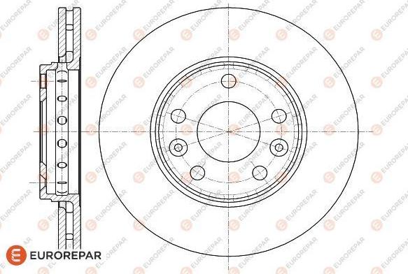 EUROREPAR 1618889780 - Brake Disc autospares.lv