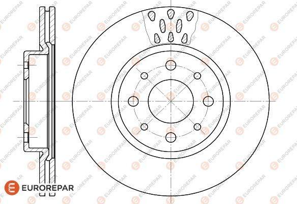 EUROREPAR 1618884280 - Brake Disc autospares.lv