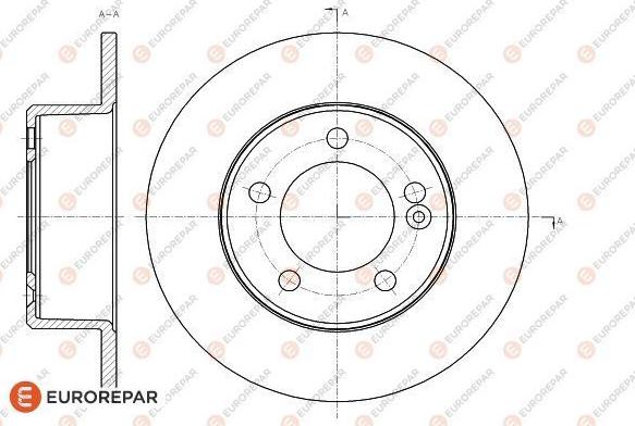 EUROREPAR 1618885980 - Brake Disc autospares.lv