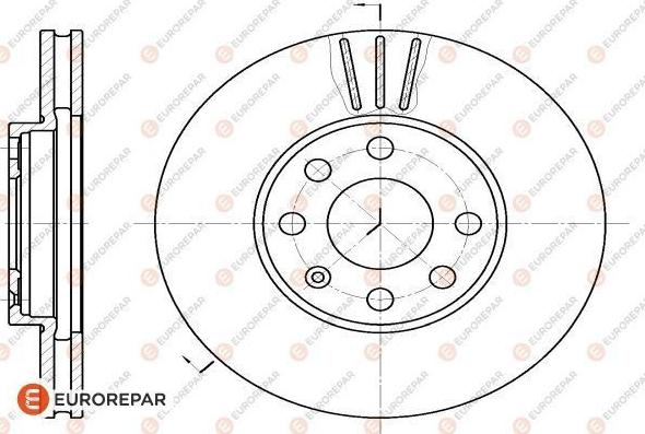 EUROREPAR 1618885080 - Brake Disc autospares.lv