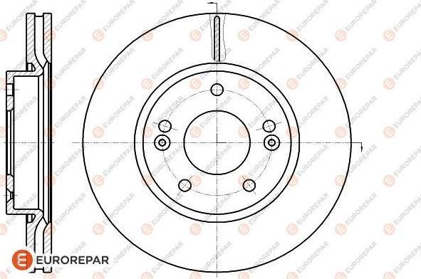 EUROREPAR 1618886180 - Brake Disc autospares.lv