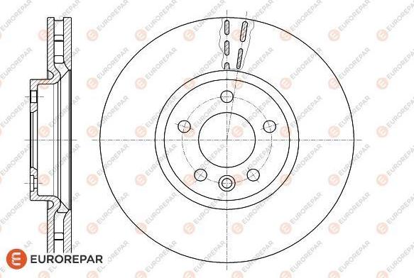 EUROREPAR 1618886880 - Brake Disc autospares.lv