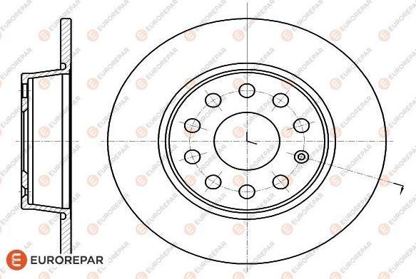 EUROREPAR 1618886780 - Brake Disc autospares.lv