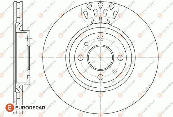 EUROREPAR 1618881680 - Brake Disc autospares.lv