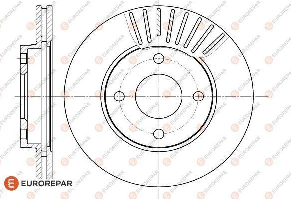 EUROREPAR 1618881080 - Brake Disc autospares.lv