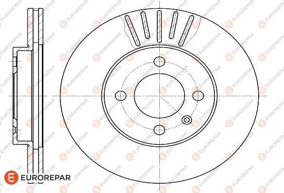 EUROREPAR 1618883580 - Brake Disc autospares.lv