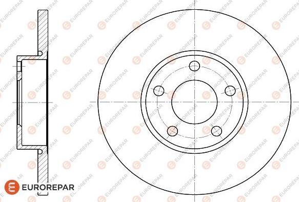 EUROREPAR 1618883080 - Brake Disc autospares.lv